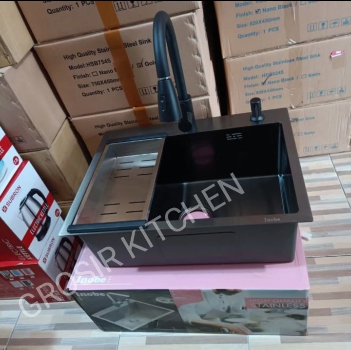 Kitchen%20sink%20ONAN/INOBE/VALPRA/LOONGINC/JKM%206045%20hitam%20komplit%20set%20/%20Westafel%20bak%20cuci%20piring%201%20lobang%20stainless%20steel%20black%20-%20Image%202