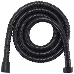 Long Extendable Garden Hose Bathroom Black/silver Plumbing Extension Pipes 1.5/2M Stainless Steel Fittings Home Shower Pipe