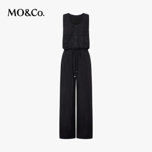 MO&Co. | Sanded Matte Copper Ammonia Silk Leisure & Work Style Overalls