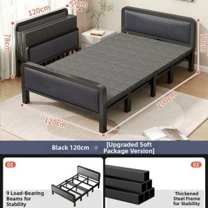 Home Easy Setup Double Iron Bed
