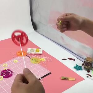 Combo 5 Đồ chơi con quay dây kéo bánh đà phát sáng - Bánh xe tùng xèng tuổi thơ - LAZYL