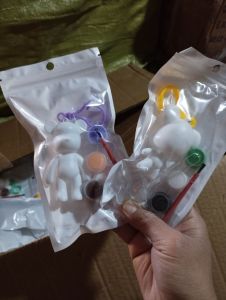 Móc khóa hinh bé gấu mini kèm màu