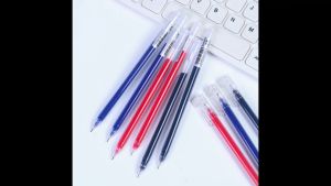 0.5mm simple transparent gel pen large capacity full needle signature pen red black blue ink pen office supplies