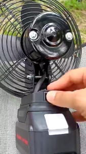 Home2U🏡 8inch Portable Cordless Fan High Power Outdoor Desktop Cooling Fans Adjustable Cordless Fan with Lithium Battery