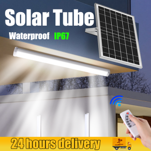 BUY 1 TAKE 1 Solar light Tube 80000W solar light Indoor Light solar light Outdoor Waterproof LED lamp household induction advertising light Solar light with remote