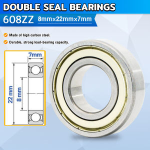 Seeko 8mmx22mmx7mm High Speed Sealed Miniature Bearings Model 608ZZ