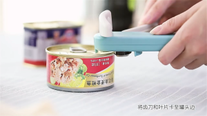Safe Cut Can Opener with Smooth Edge Easy Cut Durable Blade Easy Cut Can Openner Can Crusher