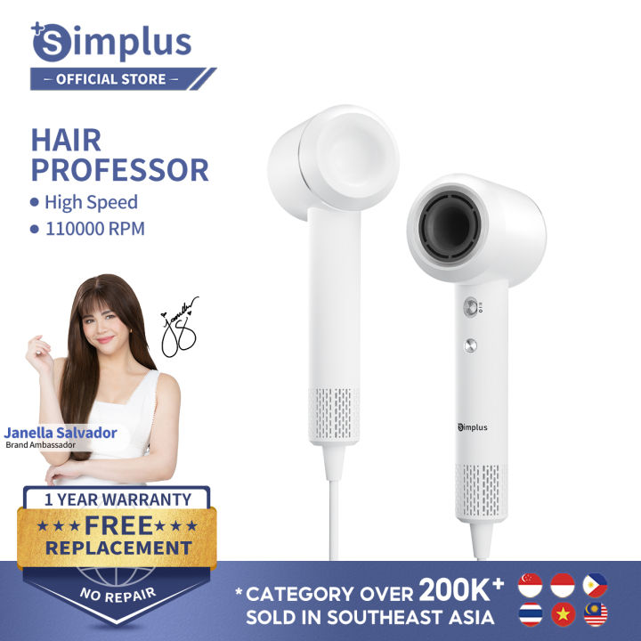 Simplus High Speed Hair Blower Hair Dryer Negective Ion 2 Mins Quick ...