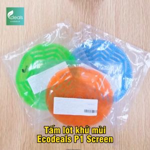 Tấm Lót Khử Mùi Bồn Tiểu Cống Thoát Nước ECODEALS P1 Screen - Hiệu quả gấp 3 sáp thơm tiết kiệm tối đa - 16 x 16 cm