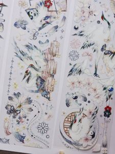 Original OKMT Seven Days Flowing Hemp Sticker Shell Craft Paper Tape Business Supplies Calligraphy And Painting Stationery