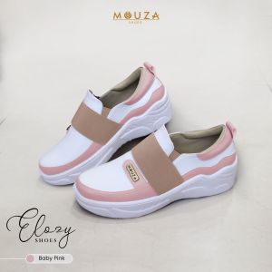 Elozy Shoes by Mouzashoes - Sepatu Wanita Franky Leather Synthetic | Nyaman & Elegan | Sol Non-Slip 35cm | 5 Varian Warna | Kualitas Premium Size 36-40
