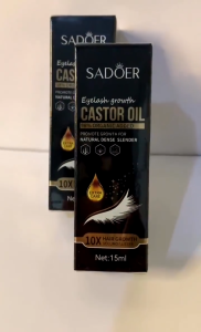 SADOER Castor Oil Eyebrow Serum Penumbuh Alis Bulumata Cepat Tebal Panjang Kuat Anti Rontok VP087
