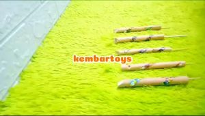 SUL-BAMBU Ecer 1pcs Suling Bambu Mainan Edukasi Anak