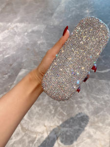 กล่องใส่แว่นตาแบบพกพาพร้อมแหวนเพชร กล่องเก็บแว่นสายตาและแว่นกันแดดระดับไฮเอนด์ ทนทานต่อแรงกระแทก