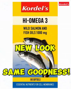 Kordel’s Hi-Omega 3 Wild Salmon & Fish Oils 180s x 2 [Twin Pack]