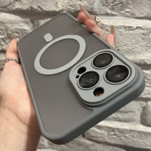 Matte Skin Feeling Black for Apple 14promax Phone Case New Arrival Iphone13 Magnetic Wireless Charging 12pro Minimalist Pure Color 15 All-Inclusive Drop-Resistant 11magsafe Protective Case Men and Women Soft