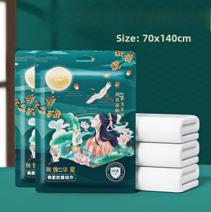 Disposable Pure Cotton Thickened Bath Towel Compressed Travel Individual Packaging Hotel Supplies Large Size Towel