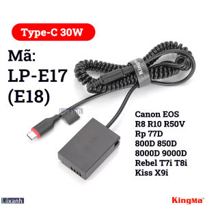 Dummy Type-C LP-E17 | Pin giả pin ảo pin dummy battery DC Coupler dummy LPE17 E17 cho CANON M3 M5 750D 760D 8000D 200D EOS M3 M5 M6 M6ii M100 EOS 750D 760D EOS T6i T6S EOS 8000D KISS X8i EOS 200D RF RP EOS 77D EOS RP