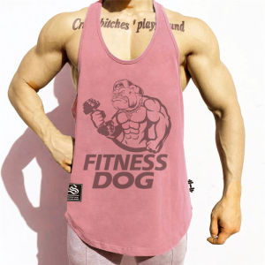 Mens Training Tank Top Fitness Gym Iron Bar Strapless Breathable Quick Dry Sweat Absorbent Sleeveless T-Shirt Sports Vest