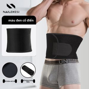 NAILEKESI | Đai Quấn Bụng Đốt Mỡ Tạo Mồ Hôi Ion Bạc Cho Tập Luyện và Chạy Bộ