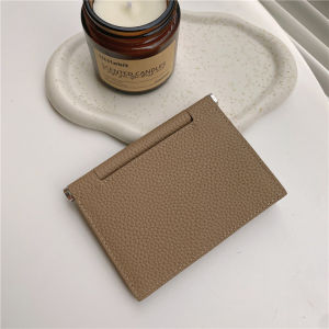 Tao Xiao Ji Korean Retro Leather Card Holder Large Capacity Driver License Bag Mens Style Vertical Shape Pure Color Youth Fashion