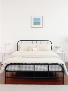 WD เตียงเหล็ก โครงเตียงเหล็ก แข็งแรง ทนทานต่อการใช้งาน 3.5/4/5/ ฟุต เตียงนอน โครงเตียงเหล็ก รองรับน้ำหนักได้ 500KG โครงเตียงหนาและมั่นคง