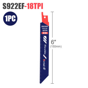CMCP 150mm 18TPI Reciprocating Saw Blades Bi-Metal Sabre Saw Blades S922AF S922BF S922EF Metal Cutting Tool