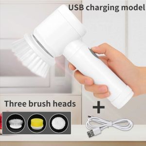 【Fans Tone】Wireless Handheld Automatic Electric Shoe Brush Shine Polisher Electric Cleaning Brush Housework Kitchen Dishwashing Brush Bathtub Tile
