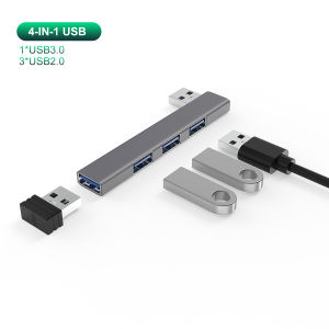Kebidumei | 4-in-1 USB C HUB 3.0 PD 60W Type C 3.1 Multi Ports USB Splitter OTG Adapter USB HUB For Xiaomi Lenovo Macbook Pro 13 15 Air Pro