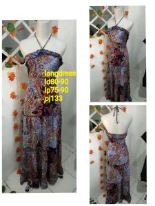 Dress long colorful