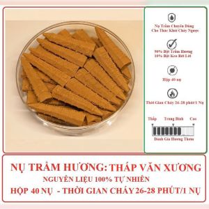 Nụ trầm hương khói ngược Nụ trầm tháp Lưu Ly sử dụng cho thờ cúng xông nhà -Trầm Đại Lộc Quảng Nam