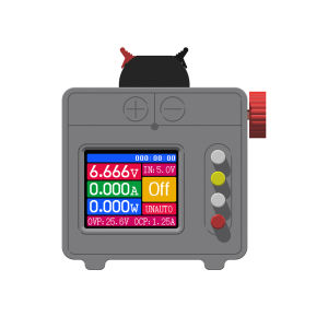 Aideepen | Mini Portable Power Supply 5W with HD Color Display Adjustable Voltage DC-DC Buck-Boost Converter for Electronics DIY