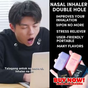 Nasal Inhaler Double Hole Energy Bar Cool Nostril Refreshing Anti-fatigue Inhaler Stick