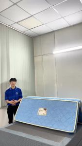 TẶNG DRAP Nệm gấp 3 xanh dương nệm cao su tổng hợp Việt Mỹ Latex đủ kích thước tặng Drap