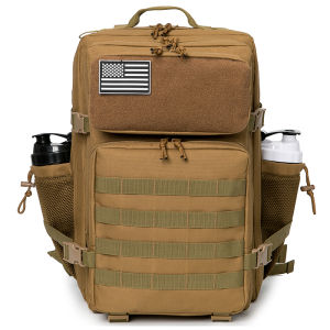Ba Lô Chiến Thuật Molle 45L Dành Cho Nam Đi Bộ Đường Dài Ngoài Trời Săn Bắn Sinh Tồn Có Giá Để Bình Nước Túi Thể Thao MOLLE Chất Liệu Polyester