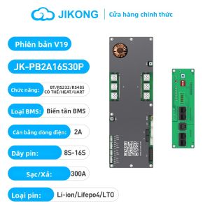 Bộ Điều Khiển Năng Lượng JIKONG V19 16S/48V Với Bộ Cân Bằng Chủ Động 2A Hỗ Trợ CANBUS RS485 Màn Hình UART Dành Cho Pin Lifepo LTO Li-ion
