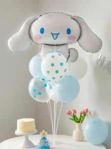 Sanrio Series Cute Cartoon Balloons Aluminum Foil Birthday Decorations Girls Scene Arrangement Table Drift Balloons Latex Balloons