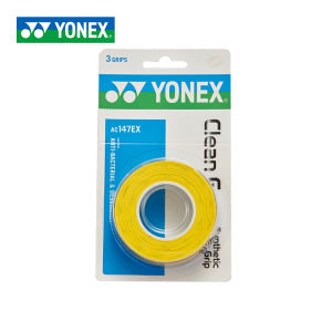 Yonex Badminton Racket Grip Sweat Absorbent Handle Tape 1 Pack 3 Pieces Thin Sticky PU Material for Sports Fitness Fans