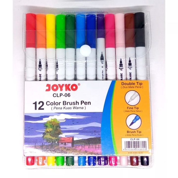 Joyko Color Brush Pen Pena Kuas Warna Spidol CPL 06 Joyko 12