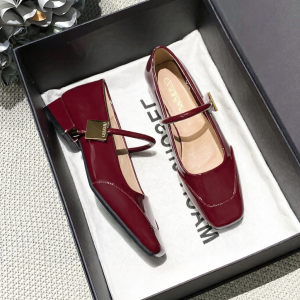 MIFEI | Red French Design Dress Mary Jane Single Shoes