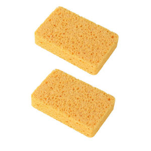 Natural Wood Pulp Cotton Mop Dishwashing Sponge Cleaning Wipe Sponge Wipe Washing Bowl Washing Pot Kitchen Cleaning Gadget Scouring Pad