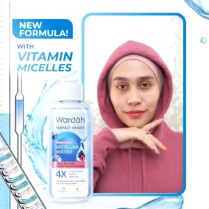 Wardah Perfect Bright Tone Up Micellar Water 100 ML - Micellar Water dengan Micelles Pencerah