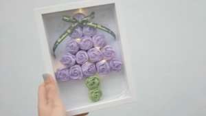 【CHRISTMAS】Handmade Tissue Rose Photo Frame | DIY Faux Flower | Creative Decoration