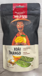Date 08/27 Xoài Sấy với Matcha & Mắc Ca Mr Viet - Dried Mango with Matcha & Macadamia 100g