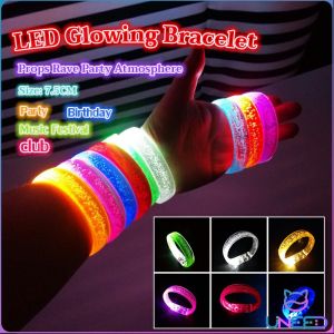 Need. LED Glowing Bracelet Flashing Wristband Bar Concert Cheer Props Rave Party Atmosphere