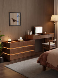 DONGMU | Flap Design Luxury Vanity Desk Solid Wood