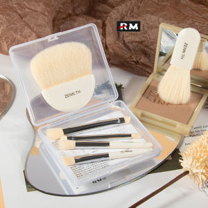 ZENN.TH Mini Makeup Brush Set Portable Travel Makeup Brush Suit Face Brushes Eyeshadow Loose Powder Blush Highlight Full Set Concealer Foundation Face Makeup Tools