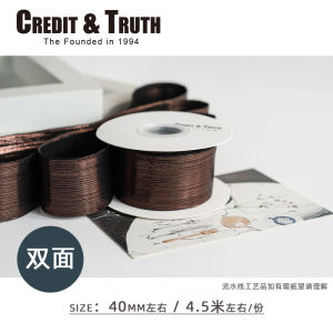 Ruy Băng Lụa Hai Mặt Sáng Bóng 4cm Ruy Băng Lụa Dày Thắt Nút Bướm Trang Trí Tiệc Tối DIY Ruy Băng Vải Hai Lớp Chất Lượng Cao