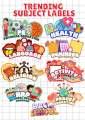 Trending Subject Label Sticker.