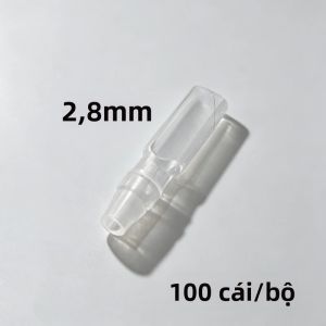 Bộ 100 Đầu Nối Đồng Thau Nam Nữ 2.8/4.8/6.3 Mm Có Ống Cách Điện Dây Điện Uốn Đầu Cuối Cho Dây Điện Áp Thấp